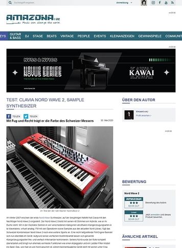 Amazona.de Clavia Nord Wave 2 Amazona.de Clavia Nord Wave 2