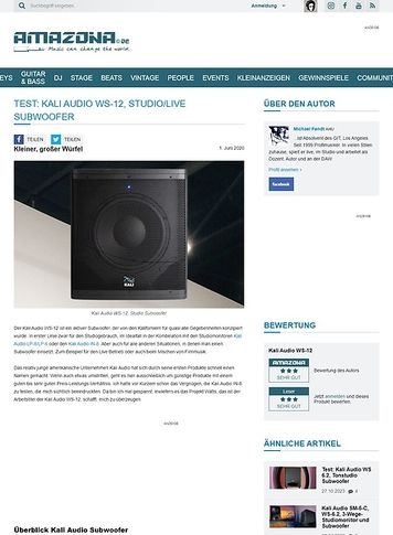 Amazona.de Kali Audio WS-12 Amazona.de Kali Audio WS-12