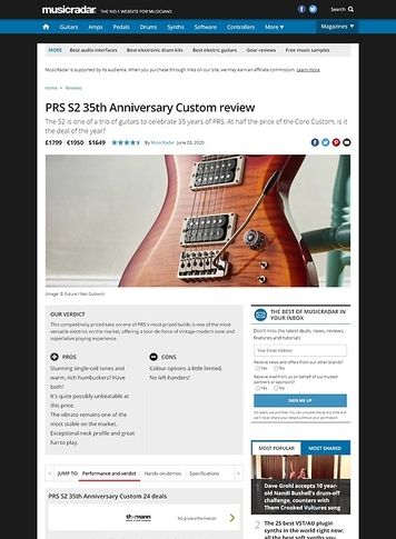 prs se custom 24 35th anniversary thomann