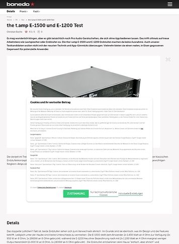 Bonedo.de the t.amp E-1500 und E-1200 Bonedo.de the t.amp E-1500 und E-1200