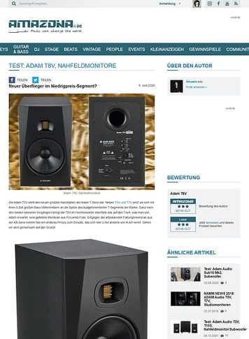 Amazona.de Adam T8V Amazona.de Adam T8V