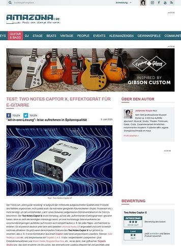 Amazona.de Two Notes Captor X Amazona.de Two Notes Captor X