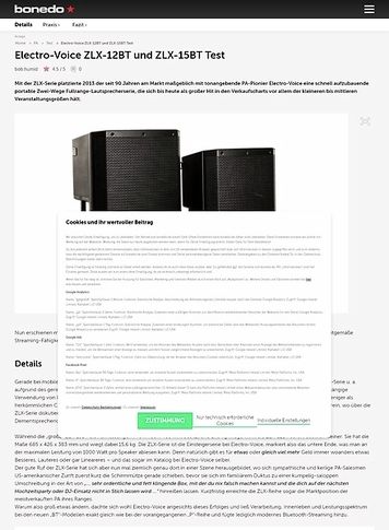 Bonedo.de Electro-Voice ZLX-12BT und ZLX-15BT Bonedo.de Electro-Voice ZLX-12BT und ZLX-15BT
