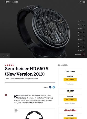 Kopfhoerer.de Sennheiser HD 660 S New Version 2019 Kopfhoerer.de Sennheiser HD 660 S New Version 2019