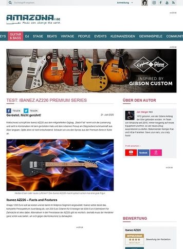 Amazona.de Ibanez AZ226 Premium Amazona.de Ibanez AZ226 Premium