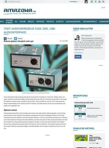 Amazona.de Audiowerkzeug CoDI, DiGI Amazona.de Audiowerkzeug CoDI, DiGI