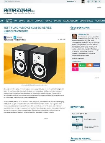 Amazona.de Fluid Audio C5 Classic Series Amazona.de Fluid Audio C5 Classic Series