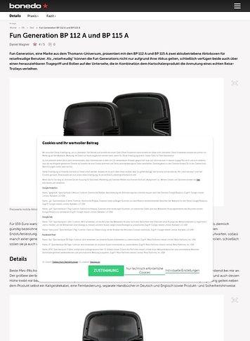 Bonedo.de Fun Generation BP 112 A und BP 115 A Bonedo.de Fun Generation BP 112 A und BP 115 A