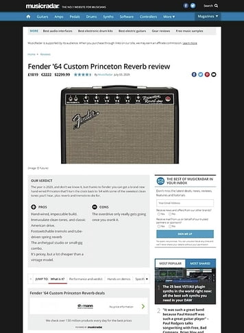 MusicRadar.com Fender 64 Custom Princeton Reverb MusicRadar.com Fender 64 Custom Princeton Reverb