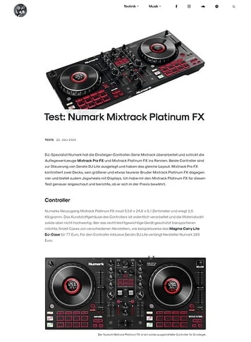 DJLAB Numark Mixtrack Platinum FX DJLAB Numark Mixtrack Platinum FX