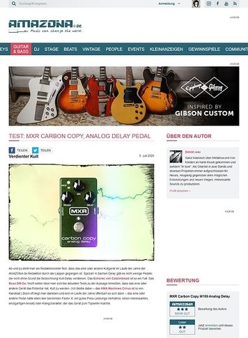 Amazona.de MXR M169 Carbon Copy Analog Delay Amazona.de MXR M169 Carbon Copy Analog Delay