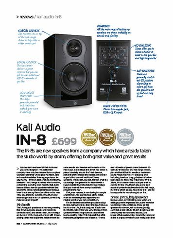 Computer Music Kali Audio IN-8 Computer Music Kali Audio IN-8