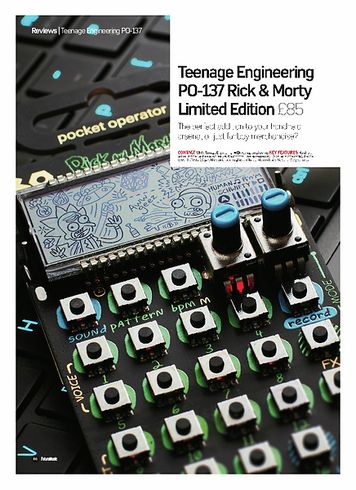 Teenage Engineering Po 137 Rick Morty Thomann Uk