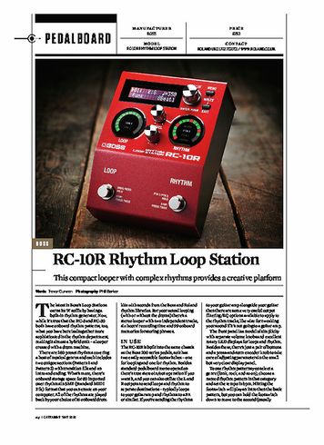 Guitarist BOSS RC-10R Rhythm Loop Station Guitarist BOSS RC-10R Rhythm Loop Station