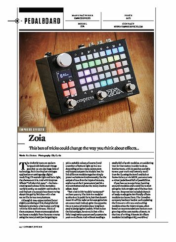 Guitarist EMPRESS EFFECTS Zoia Guitarist EMPRESS EFFECTS Zoia