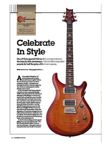 Guitarist PRS S2 35TH ANNIVERSARY CUSTOM 24 Guitarist PRS S2 35TH ANNIVERSARY CUSTOM 24