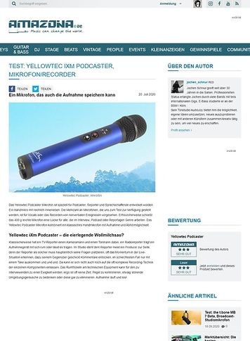 Amazona.de Yellowtec Podcaster Amazona.de Yellowtec Podcaster