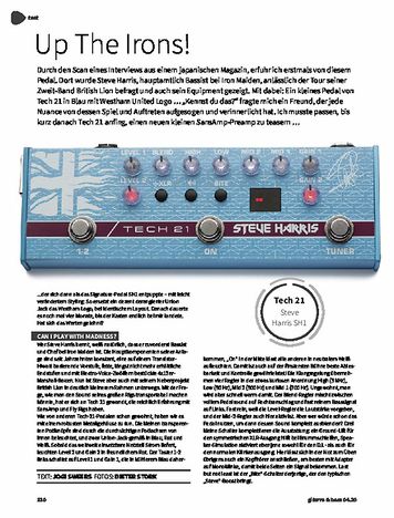 Gitarre & Bass Tech21 Steve Harris SH1 Gitarre & Bass Tech21 Steve Harris SH1