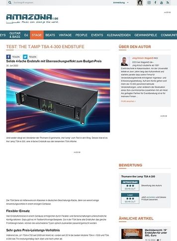 Amazona.de the t.amp TSA 4-300 Endstufe Amazona.de the t.amp TSA 4-300 Endstufe