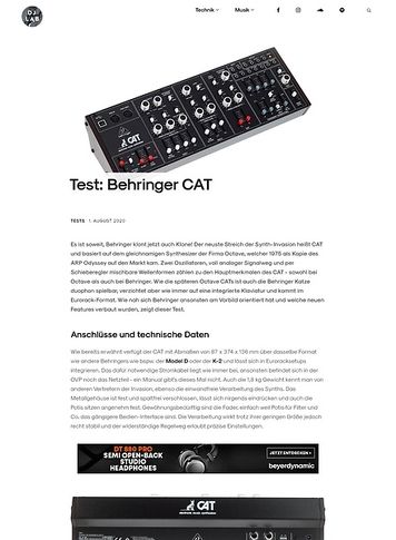 DJLAB Behringer CAT DJLAB Behringer CAT