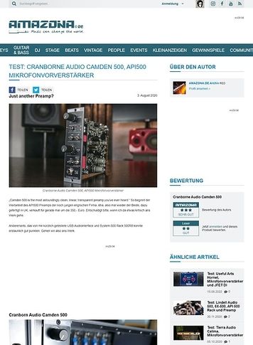 Amazona.de Cranborne Audio Camden 500 Amazona.de Cranborne Audio Camden 500