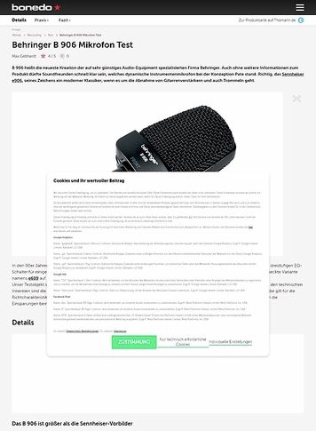Bonedo.de Behringer B 906 Mikrofon Bonedo.de Behringer B 906 Mikrofon