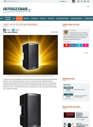 Amazona.de Alto TS 310 Aktivboxen Amazona.de Alto TS 310 Aktivboxen