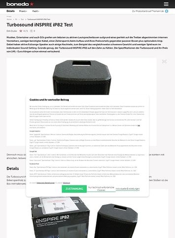 Bonedo.de Turbosound iNSPIRE iP82 Bonedo.de Turbosound iNSPIRE iP82