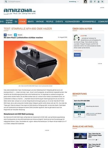 Amazona.de Stairville AFH-600 DMX Hazer Amazona.de Stairville AFH-600 DMX Hazer