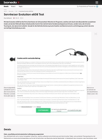 Bonedo.de Sennheiser Evolution e608 Bonedo.de Sennheiser Evolution e608