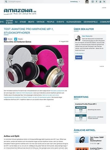Amazona.de Avantone Pro MixPhone MP-1 Amazona.de Avantone Pro MixPhone MP-1