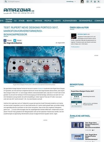 Amazona.de Rupert Neve Designs Portico 5017 Amazona.de Rupert Neve Designs Portico 5017