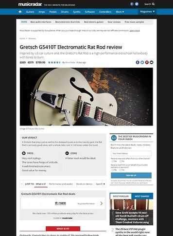 MusicRadar.com Gretsch G5410T Electromatic Rat Rod MusicRadar.com Gretsch G5410T Electromatic Rat Rod