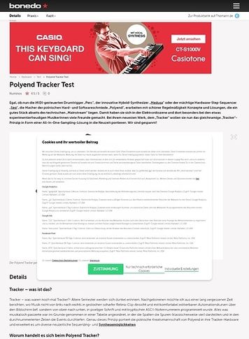 Bonedo.de Polyend Tracker Bonedo.de Polyend Tracker
