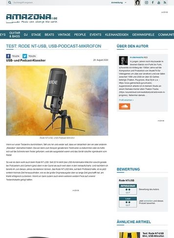Amazona.de Rode NT-USB Amazona.de Rode NT-USB