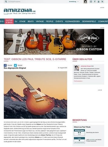 Amazona.de Gibson Les Paul Tribute SCB Amazona.de Gibson Les Paul Tribute SCB