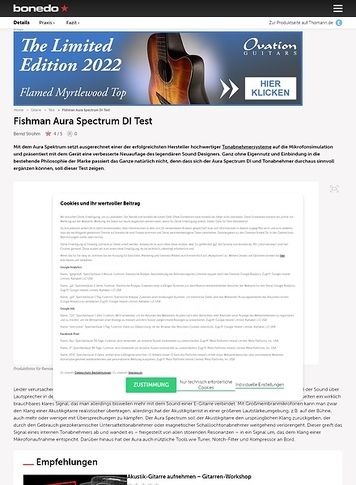 Bonedo.de Fishman Aura Spectrum DI Bonedo.de Fishman Aura Spectrum DI