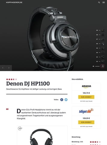 Kopfhoerer.de Denon DJ HP1100 Kopfhoerer.de Denon DJ HP1100