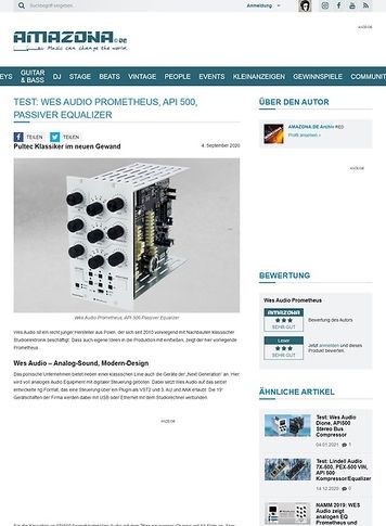 Amazona.de Wes Audio Prometheus Amazona.de Wes Audio Prometheus
