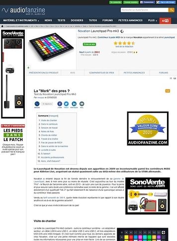 Audiofanzine.com Novation Launchpad Pro mk3 Audiofanzine.com Novation Launchpad Pro mk3