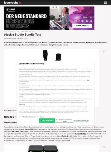 Bonedo.de Mackie Studio Bundle Bonedo.de Mackie Studio Bundle