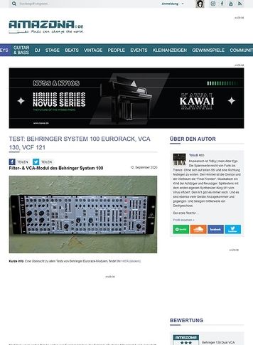 Amazona.de Behringer System 100 Eurorack Amazona.de Behringer System 100 Eurorack