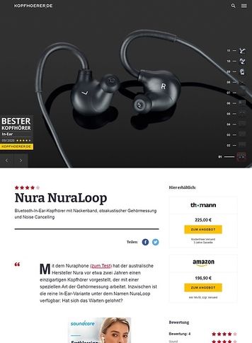 Kopfhoerer.de Nura nuraloop Kopfhoerer.de Nura nuraloop