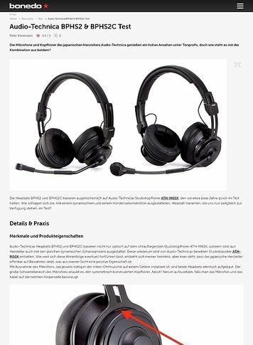 Bonedo.de Audio-Technica BPHS2 & BPHS2C Bonedo.de Audio-Technica BPHS2 & BPHS2C