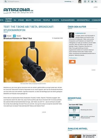 Amazona.de the t.bone MB 7 Beta Amazona.de the t.bone MB 7 Beta