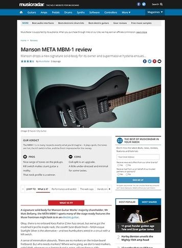MusicRadar.com Manson META MBM-1 MusicRadar.com Manson META MBM-1