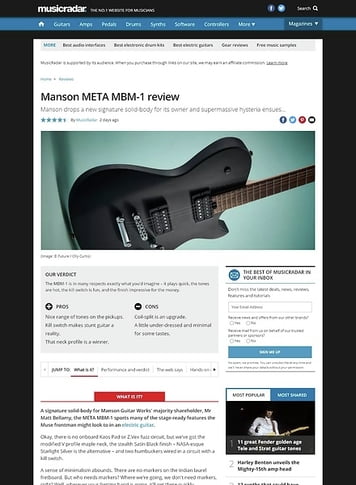 MusicRadar.com Manson META MBM-1 MusicRadar.com Manson META MBM-1