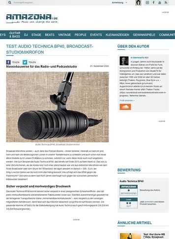 Amazona.de Audio Technica BP40 Amazona.de Audio Technica BP40