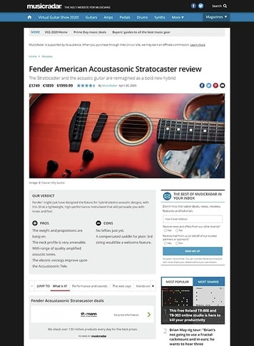 MusicRadar.com Fender American Acoustasonic Stratocaster MusicRadar.com Fender American Acoustasonic Stratocaster