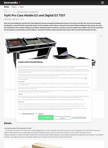 Bonedo.de Flyht Pro Case Mobile DJ und Digital DJ Bonedo.de Flyht Pro Case Mobile DJ und Digital DJ